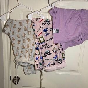 Walmart women's Pajama Set - Gray, Pink, Purple